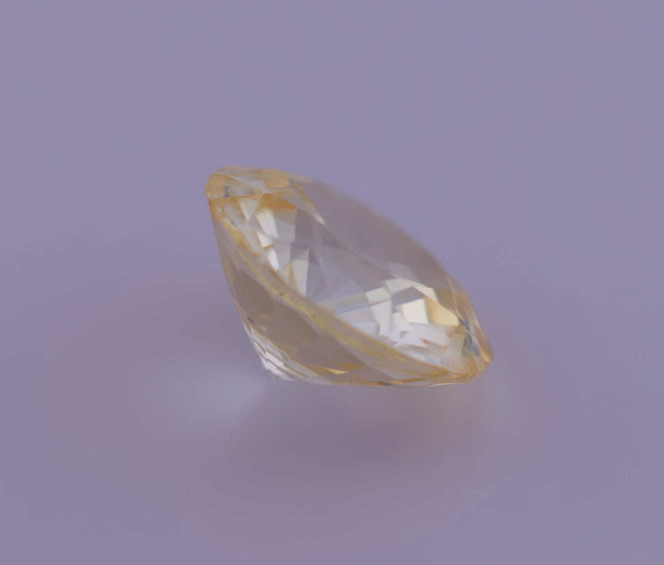 Light Yellow Ceylon Sapphire 1.12ct | Round Shape