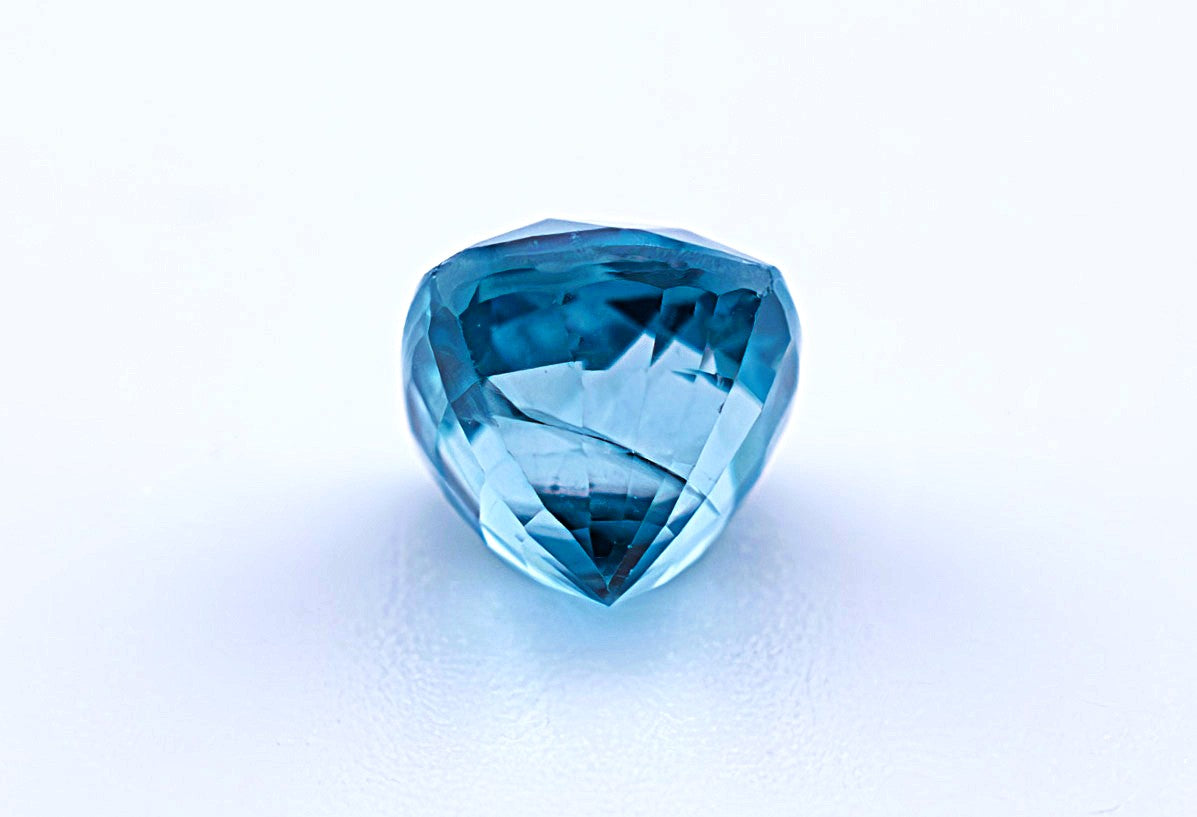 Blue Zircon 1.46 Ct | Cushion Cut | Cambodia