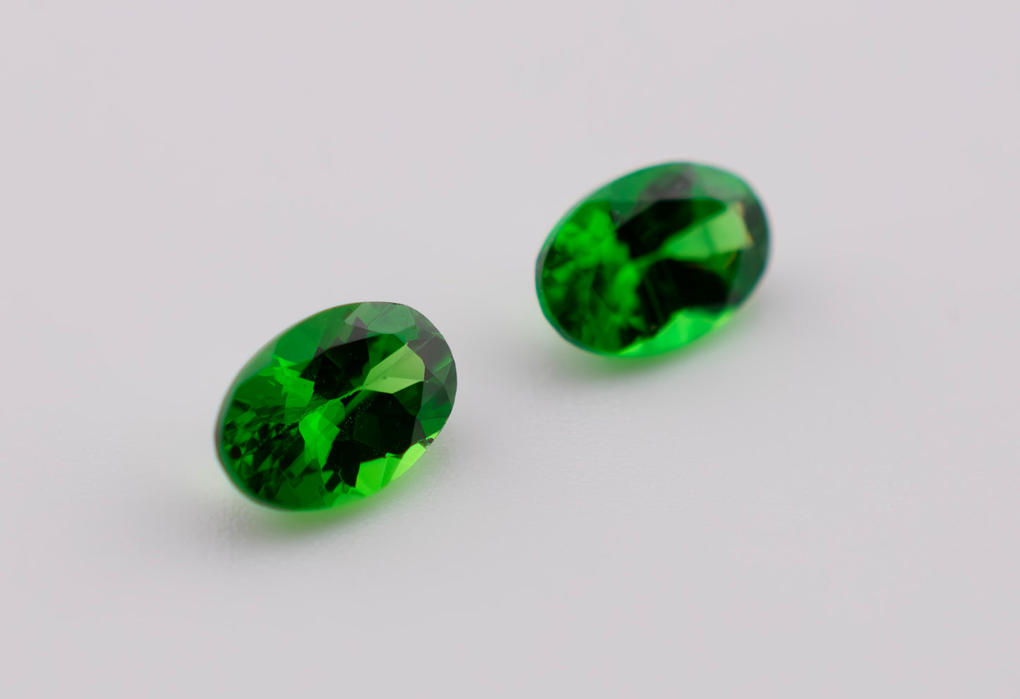 Tsavorite Garnet Pair | 1.05 Ct Total | Oval Cut | Tanzania