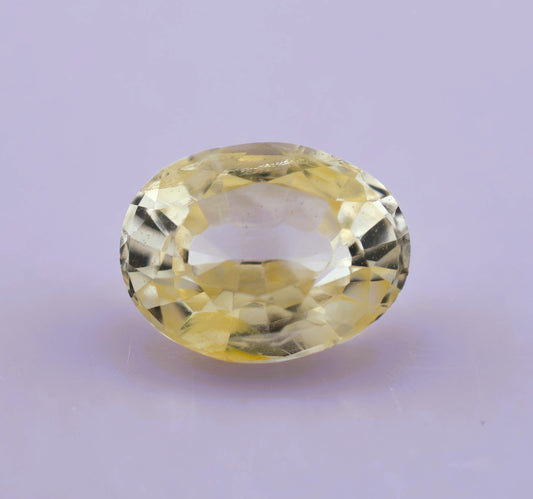 Yellow Ceylon Sapphire 1.17ct | Oval Shape