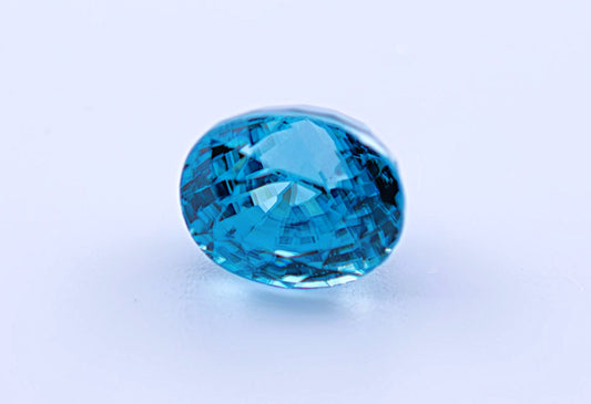Blue Zircon 2.49 Ct | Oval Cut | Cambodia
