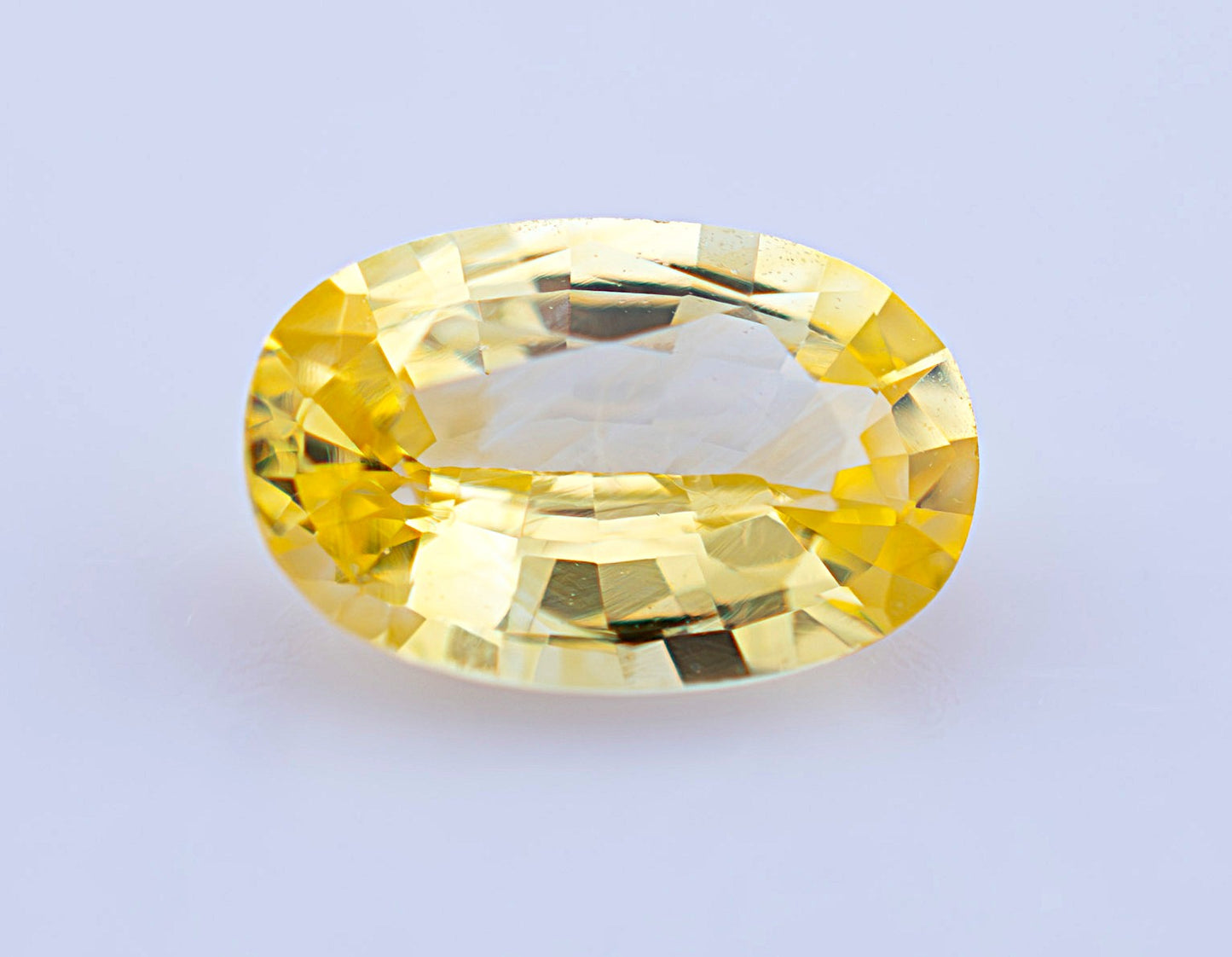 Yellow Ceylon Sapphire 0.50ct | Oval Shape