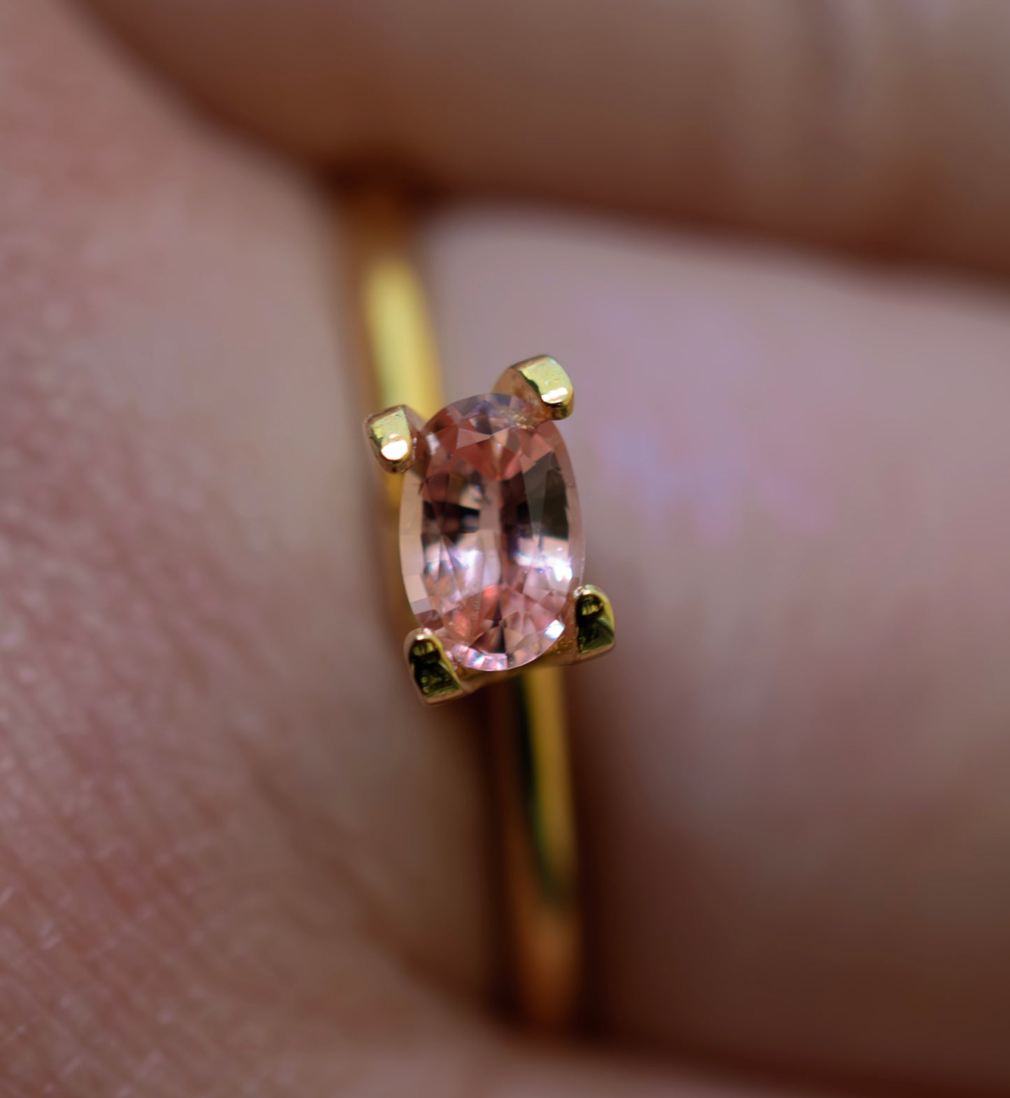 Lotus Padparadscha Ceylon Sapphire 0.44ct | Oval Shape