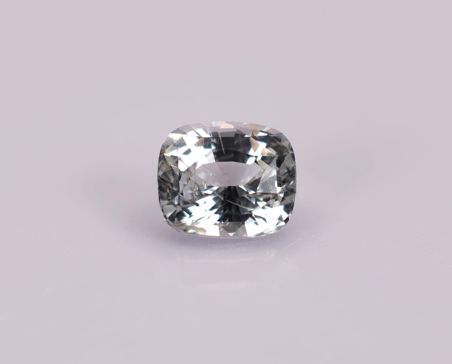 White Ceylon Sapphire 1.31ct | Cushion Shape
