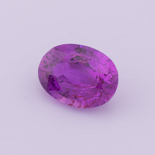 Purple Ceylon Sapphire 1.23ct | Oval Shape | Unheated