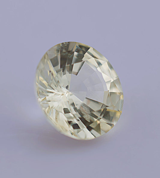 Yellow Ceylon Sapphire 0.90ct | Round Shape