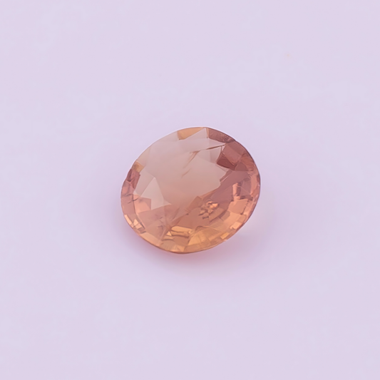 Natural Padparadscha Sapphire 0.65 Ct | Round Cut | Ceylon
