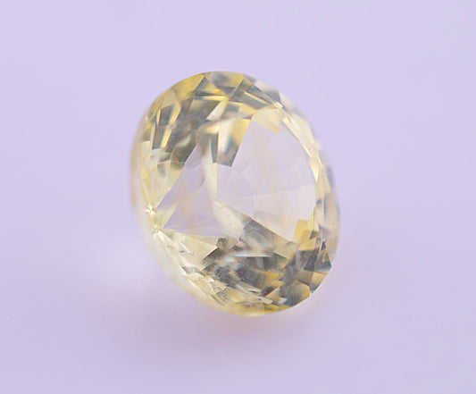 Yellow Ceylon Sapphire 1.05ct | Round Shape