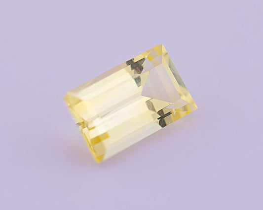 Yellow Ceylon Sapphire 0.72ct | Rectangular Shape