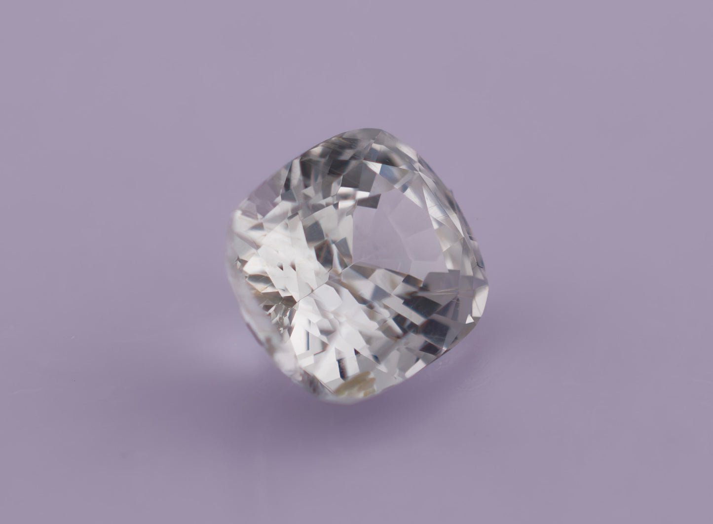 White Ceylon Sapphire 1.31ct | Cushion Shape