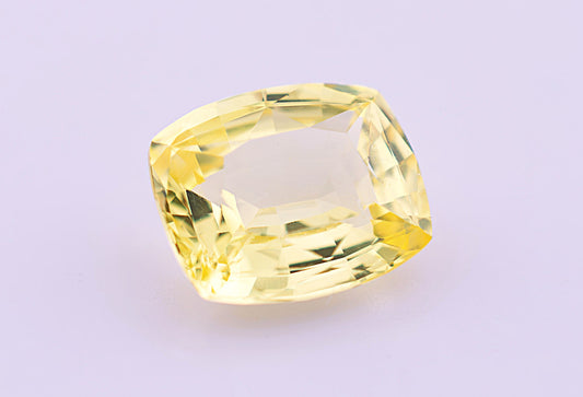 Yellow Ceylon Sapphire 1.44ct | Cushion Shape