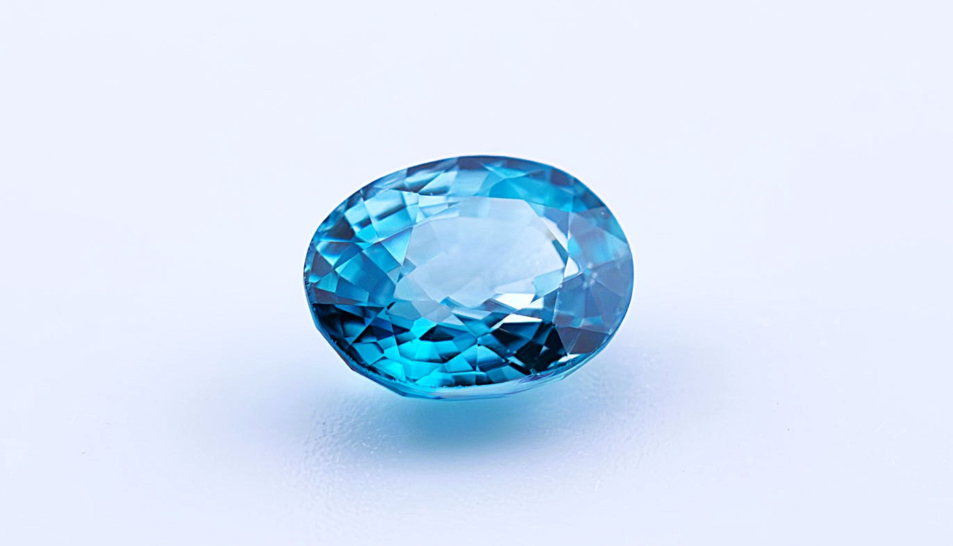 Blue Zircon 1.79 Ct | Oval Cut | Cambodia