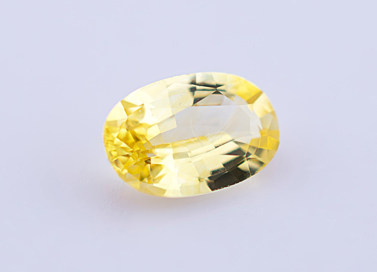 Yellow Ceylon Sapphire 0.50ct | Oval Shape