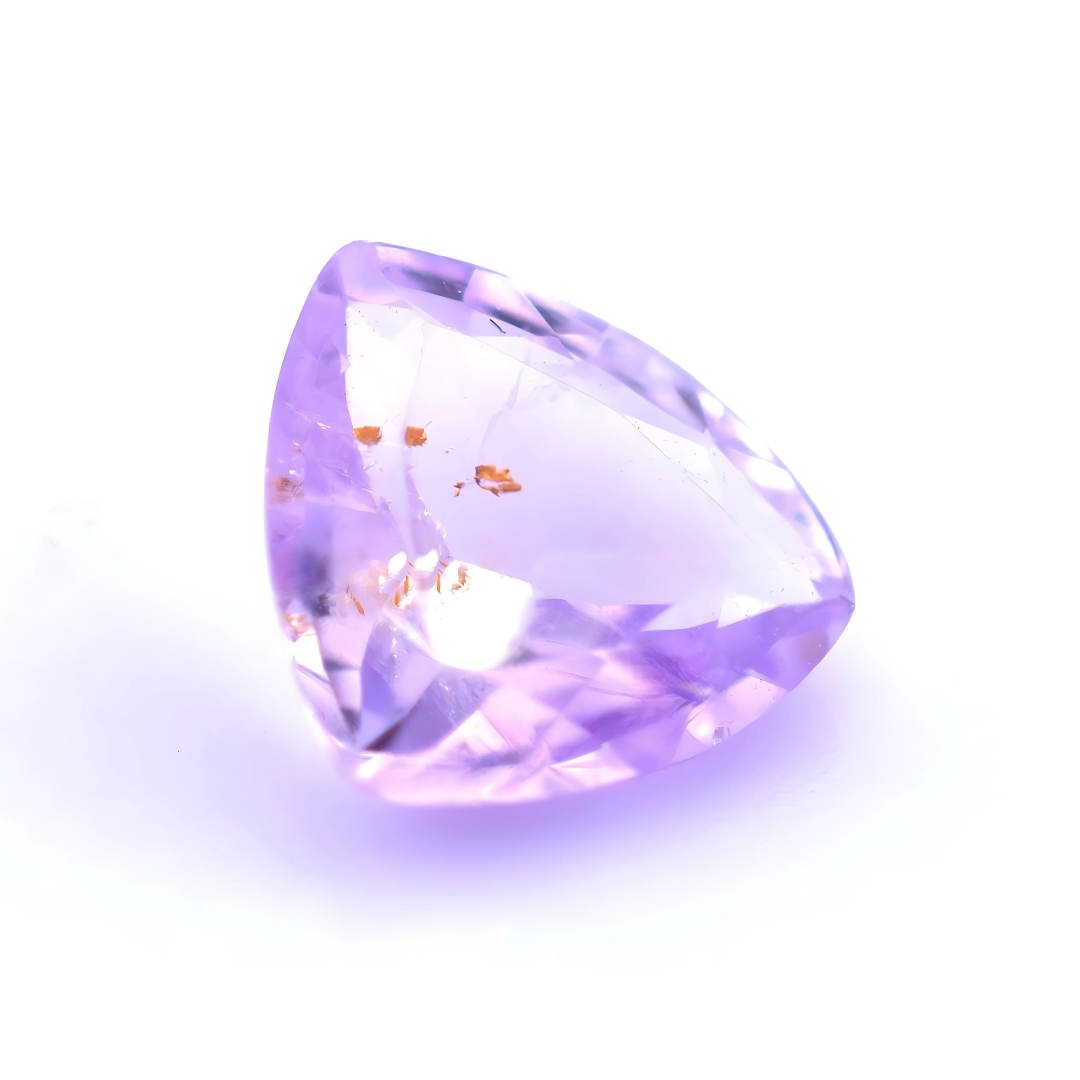 Violet Ceylon Sapphire 0.76ct | Trilliant Shape