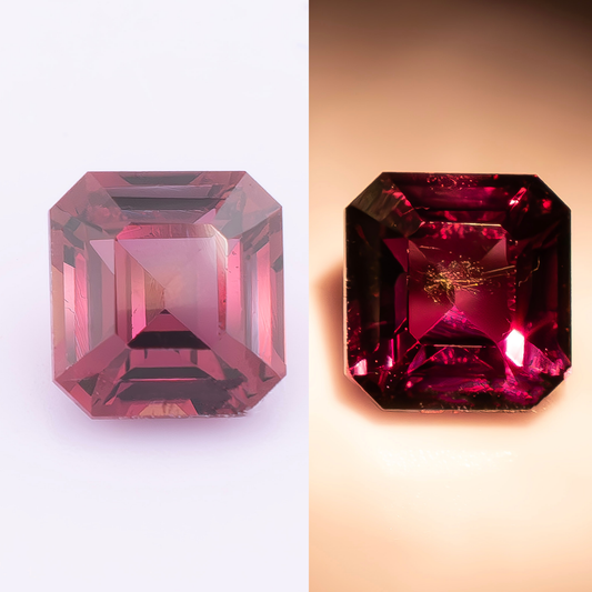 Colour-Changing Ceylon Sapphire 1.23ct | Square Step Cut | Unheated