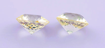 Yellow Ceylon Sapphire Pair 1.40ct | Round Shape