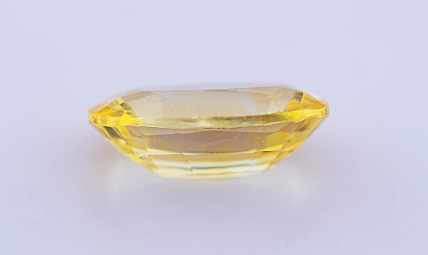 Yellow Ceylon Sapphire 0.50ct | Oval Shape