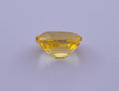 Golden Yellow Ceylon Sapphire 1.52ct | Oval Shape