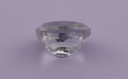 White Ceylon Sapphire 1.31ct | Cushion Shape