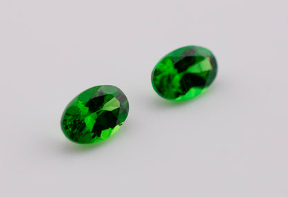 Tsavorite Garnet Pair | 1.05 Ct Total | Oval Cut | Tanzania