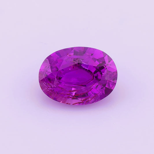 Purple Ceylon Sapphire 1.23ct | Oval Shape | Unheated