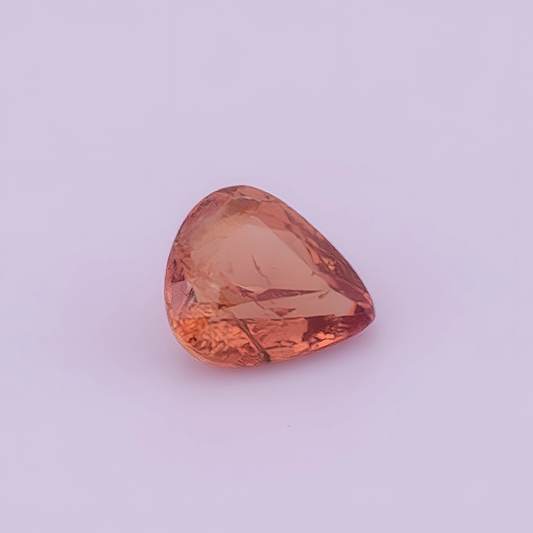 Natural Padparadscha Sapphire 1.10 Ct | Pear Cut | Madagascar | Untreated