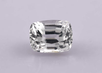White Ceylon Sapphire 1.26ct | Cushion Shape