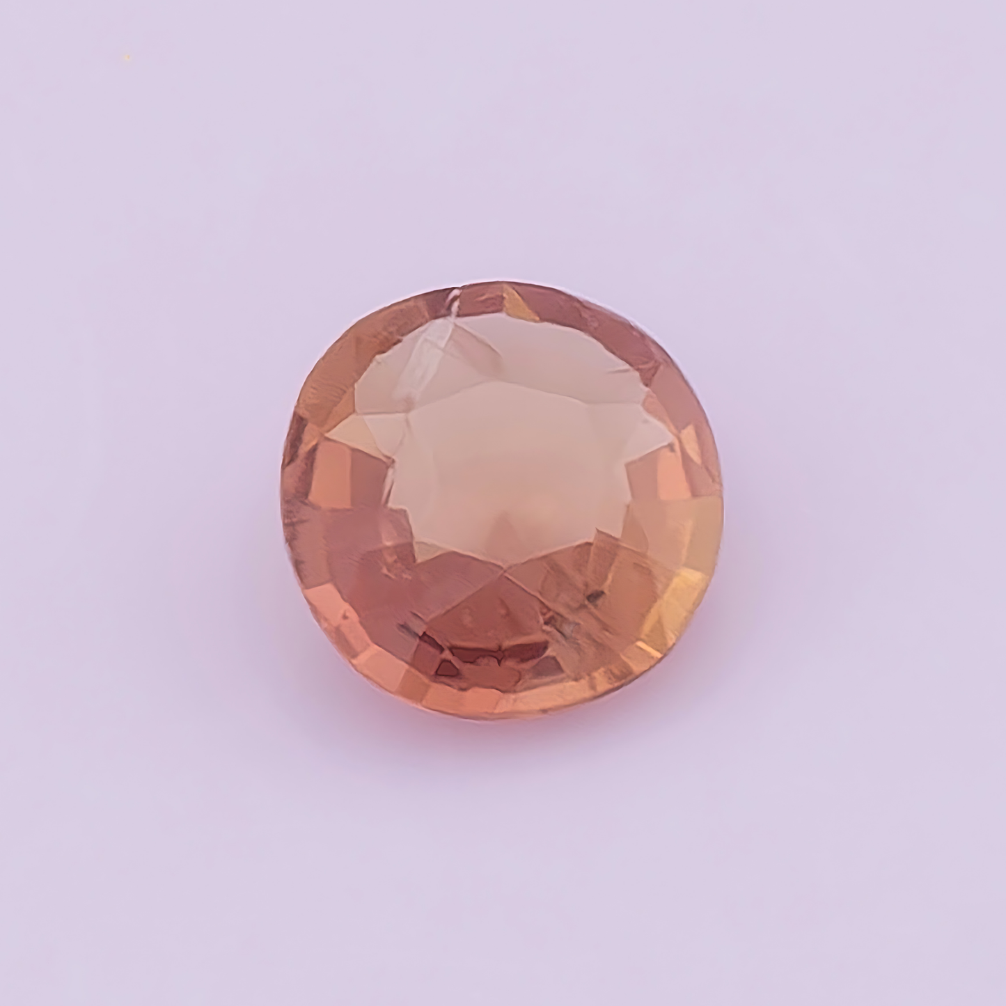 Natural Padparadscha Sapphire 0.65 Ct | Round Cut | Ceylon
