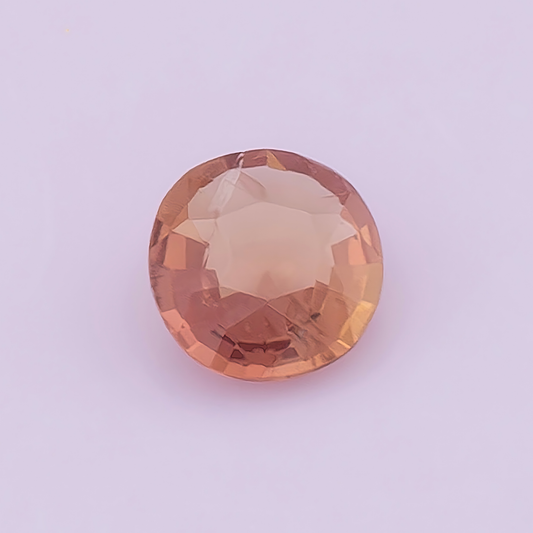 Natural Padparadscha Sapphire 0.65 Ct | Round Cut | Ceylon