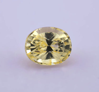 Yellow Ceylon Sapphire 1.16ct | Oval Shape
