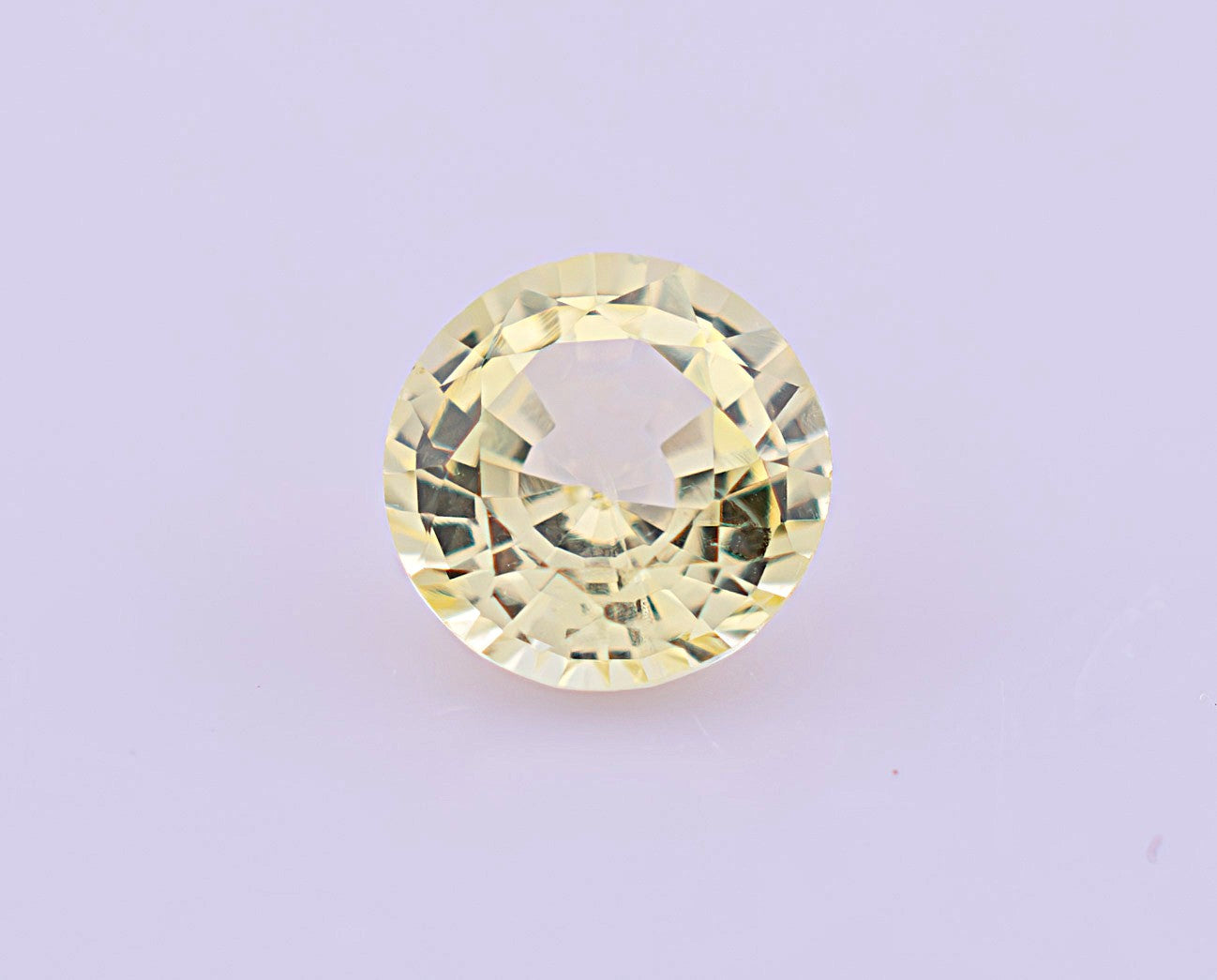 Yellow Ceylon Sapphire 0.63ct | Round Shape