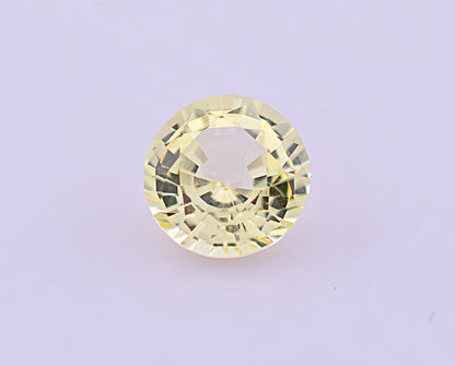 Yellow Ceylon Sapphire 0.63ct | Round Shape