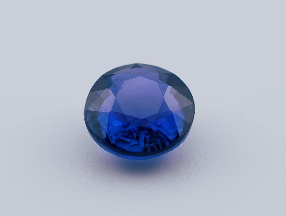 Blue Ceylon Sapphire 1.00ct | Round Shape – ROYAL CEYLON GEMSTONES