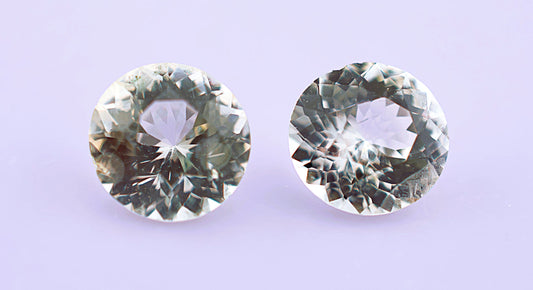 Yellow Ceylon Sapphire Pair 1.40ct | Round Shape