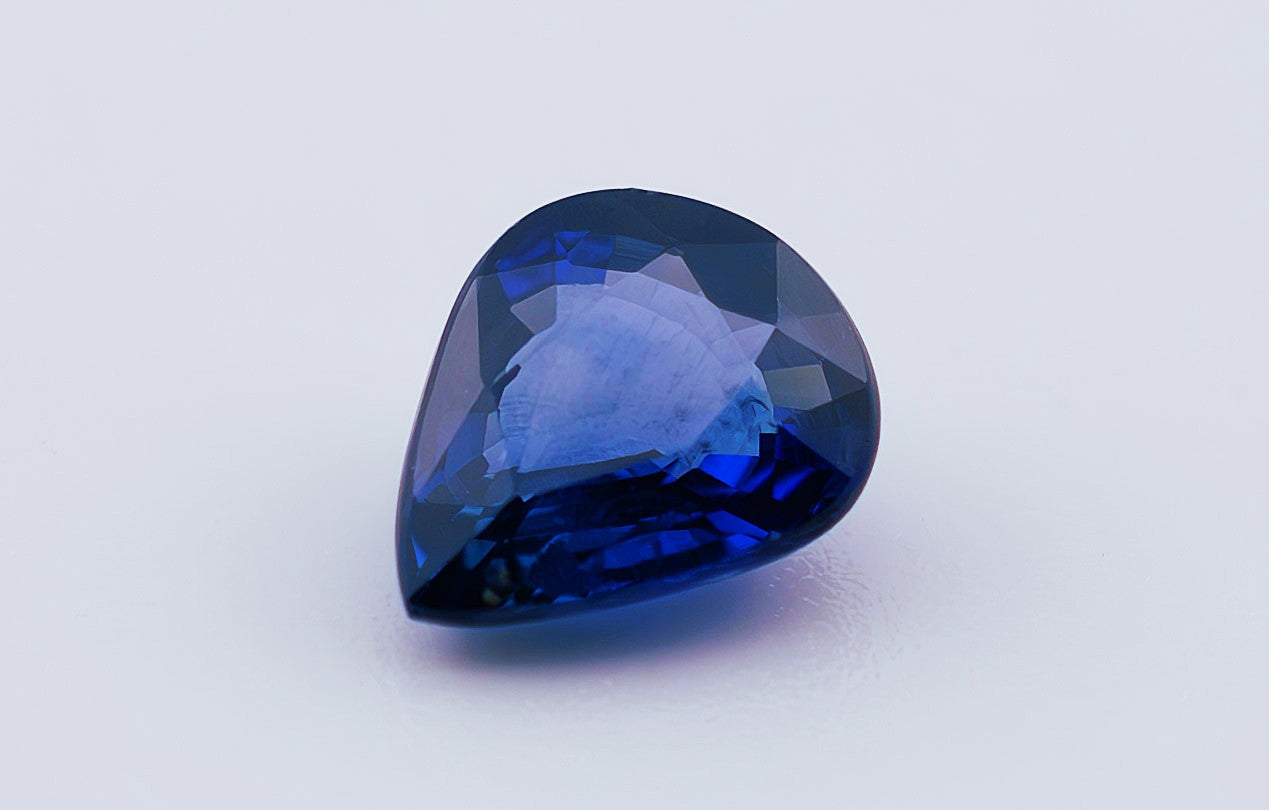 Blue Ceylon Sapphire 1.00ct | Pear Shape