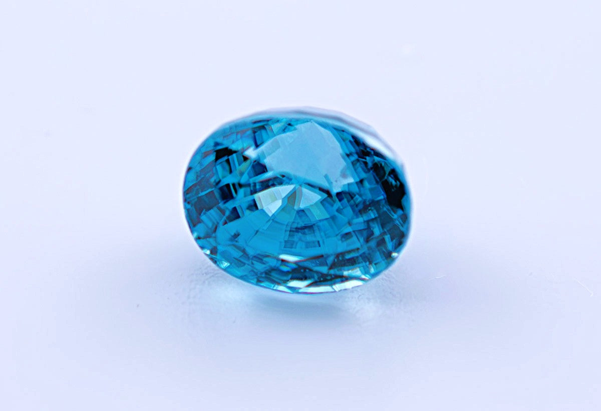 Blue Zircon 2.49 Ct | Oval Cut | Cambodia
