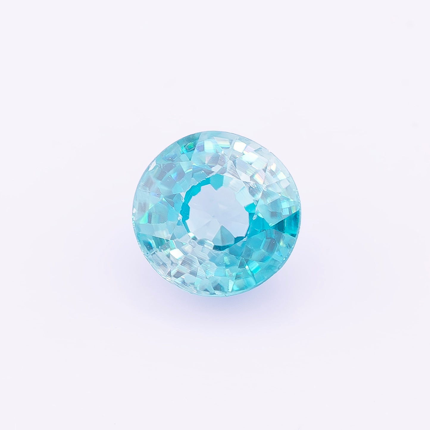 Blue Zircon 1.35 Ct | Round Cut | Cambodia