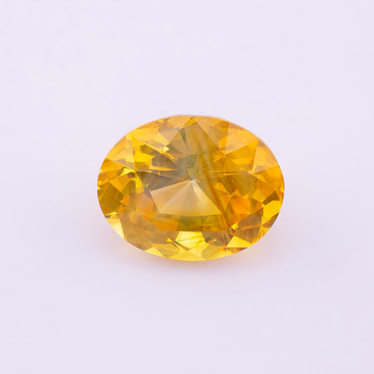 Yellow Ceylon Sapphire 3.84ct | Oval Shape