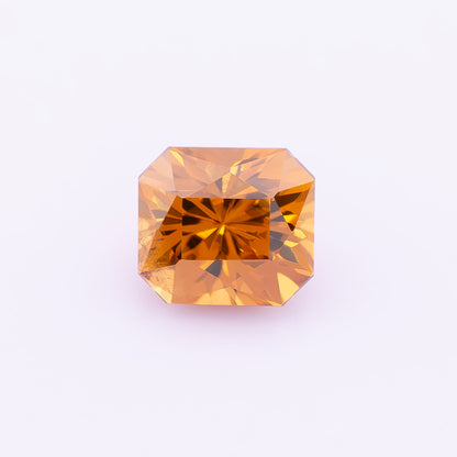 Orange-Brown Natural Zircon 1.58Ct | Octagon Cut