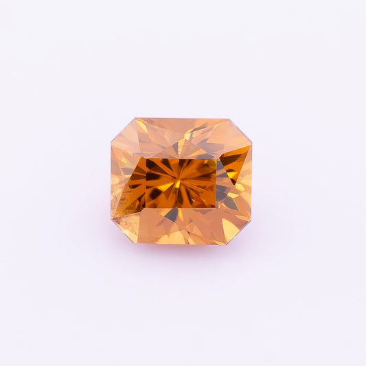 Orange-Brown Natural Zircon 1.58Ct | Octagon Cut