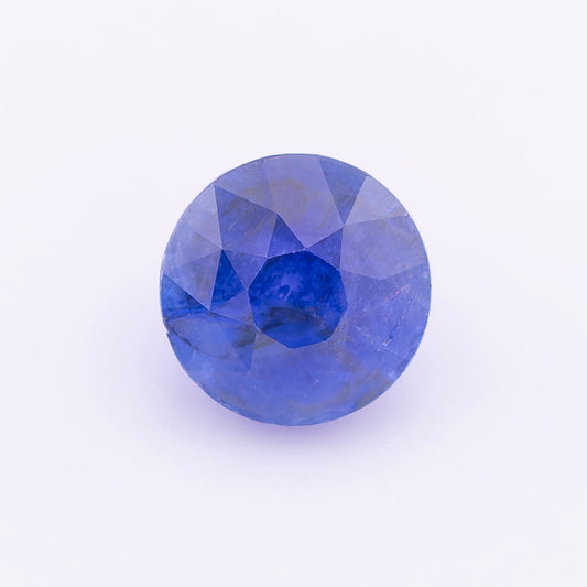 Cornflower Blue Ceylon Sapphire 1.26ct | Round Shape | Unheated