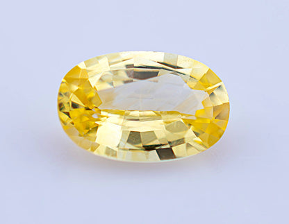 Yellow Ceylon Sapphire 0.50ct | Oval Shape