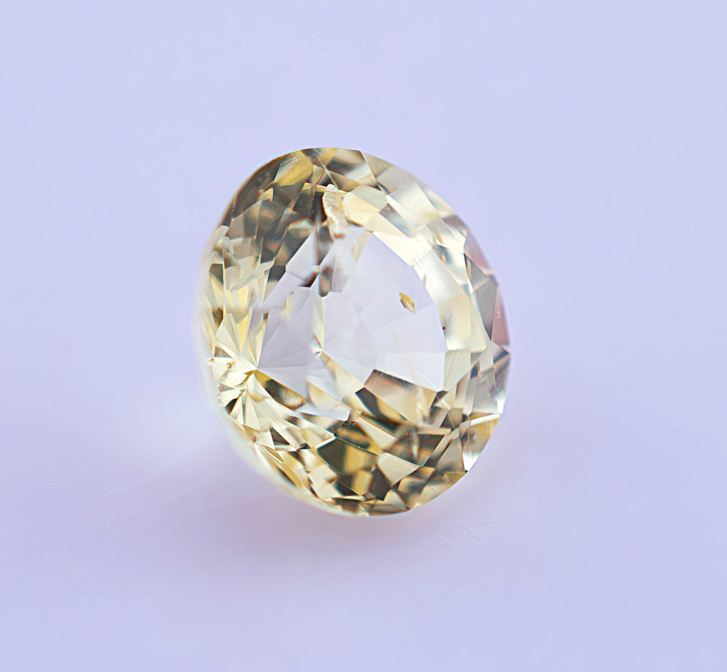 Yellow Ceylon Sapphire 1.12ct | Round Shape