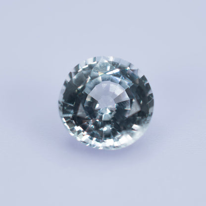 White Ceylon Sapphire 1.37ct | Round Shape