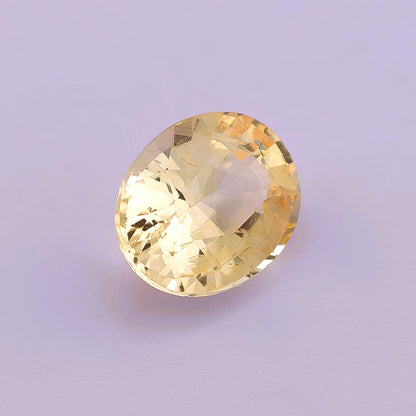 Yellow Ceylon Sapphire 0.83ct | Oval Shape | Unheated