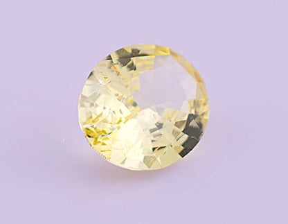 Yellow Ceylon Sapphire 1.14ct | Oval Shape
