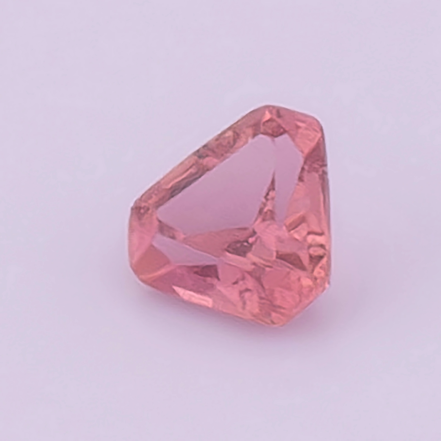 Natural Padparadscha Sapphire 0.50 Ct | Trilliant Cut | Ceylon
