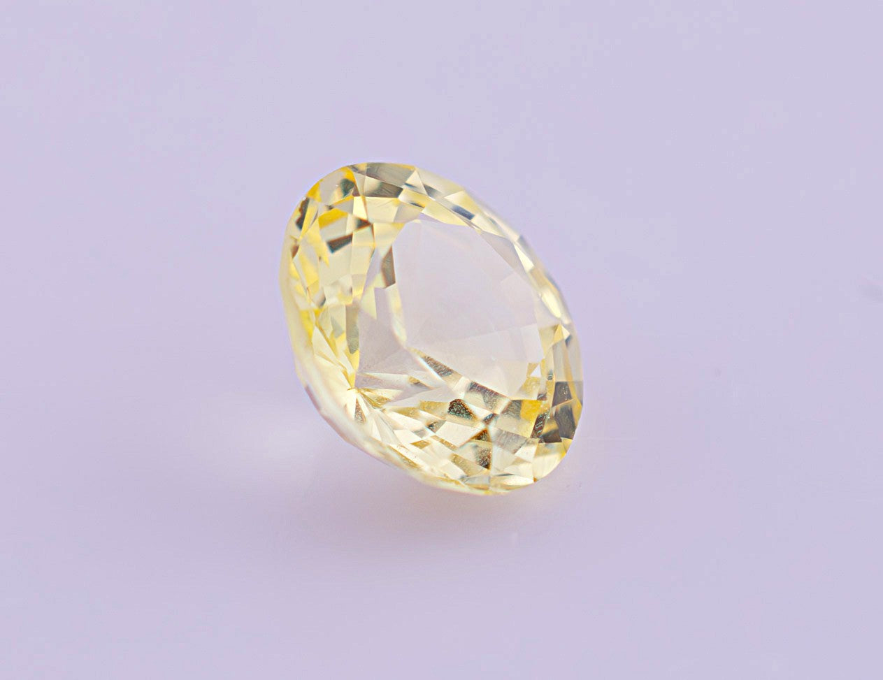 Yellow Ceylon Sapphire 0.63ct | Round Shape