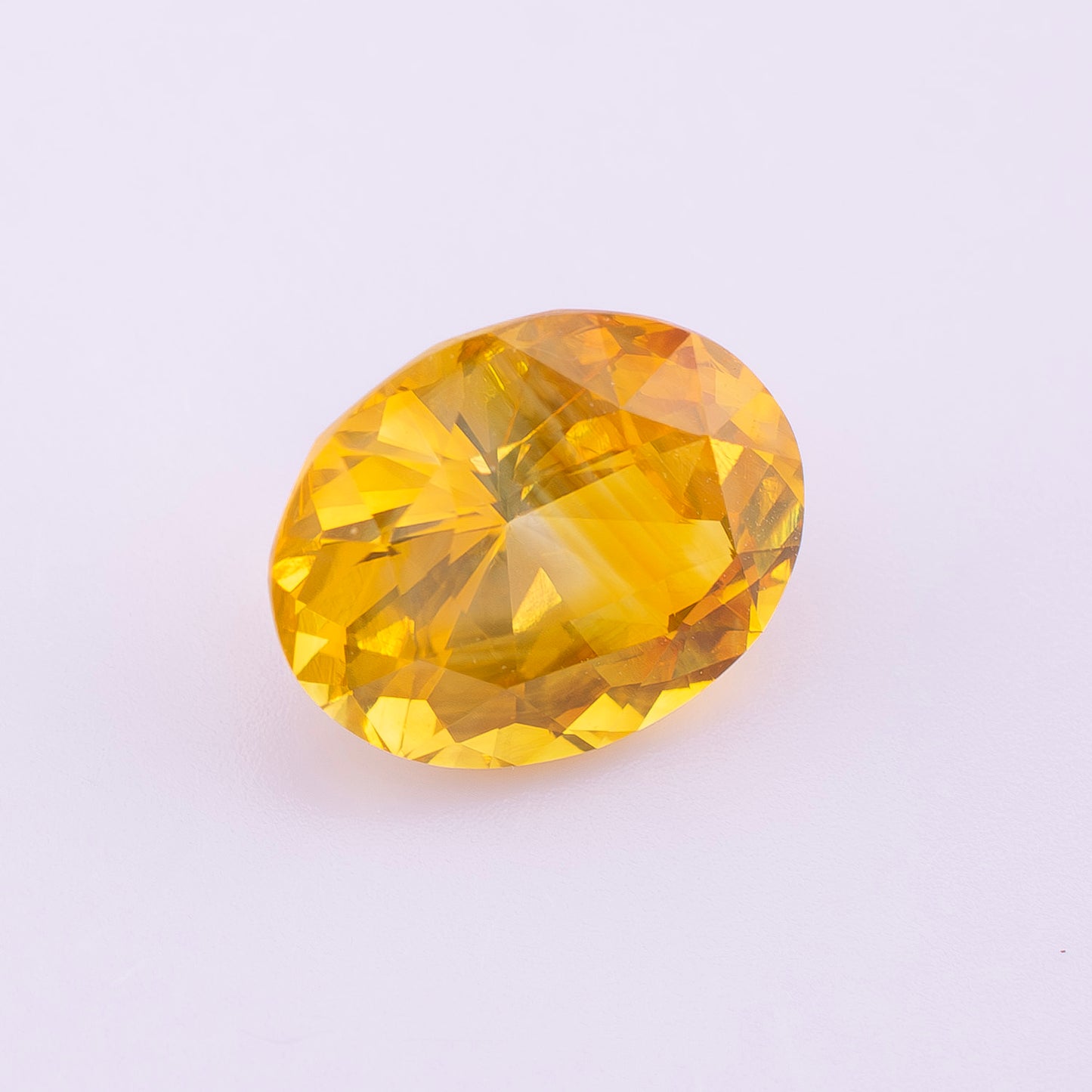 Yellow Ceylon Sapphire 3.84ct | Oval Shape