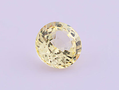 Yellow Ceylon Sapphire 0.63ct | Round Shape
